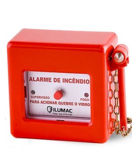 Acionador Manual de Alarme Convencional Tipo Quebra-Vidro – ILUMAC